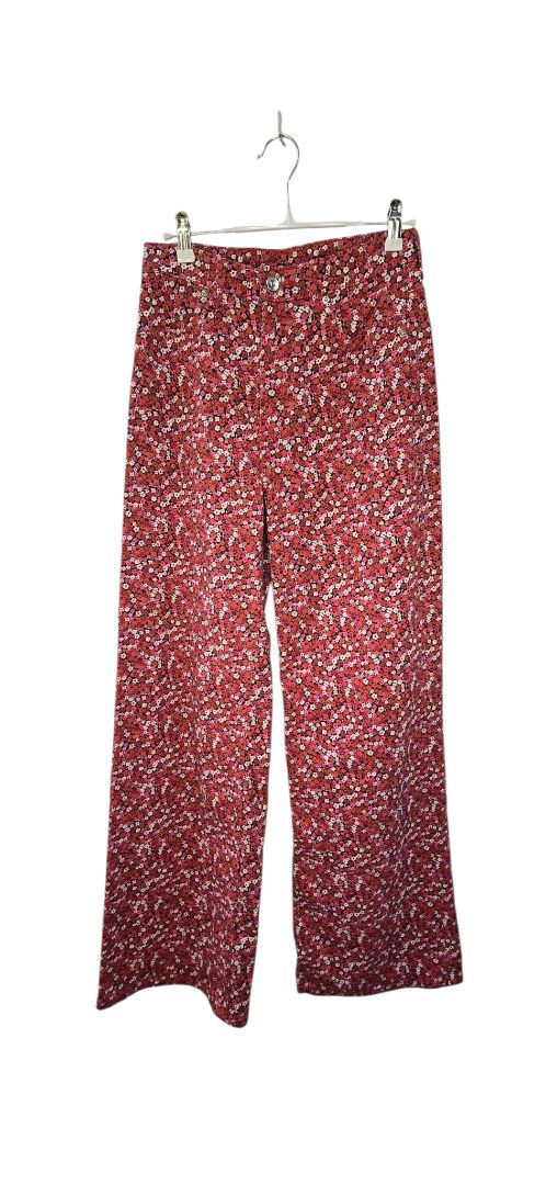 Divided | Pink and Red Floral Pants | Size 6