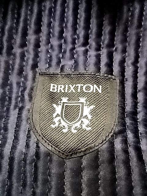 Brixton | Navy and White Stripe Hat | Size S