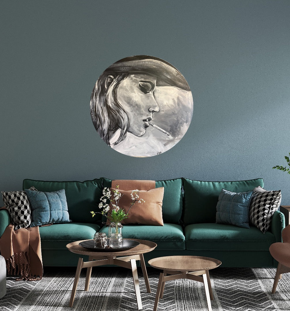 | Painting - Sally (round) | Size 700mm diameter