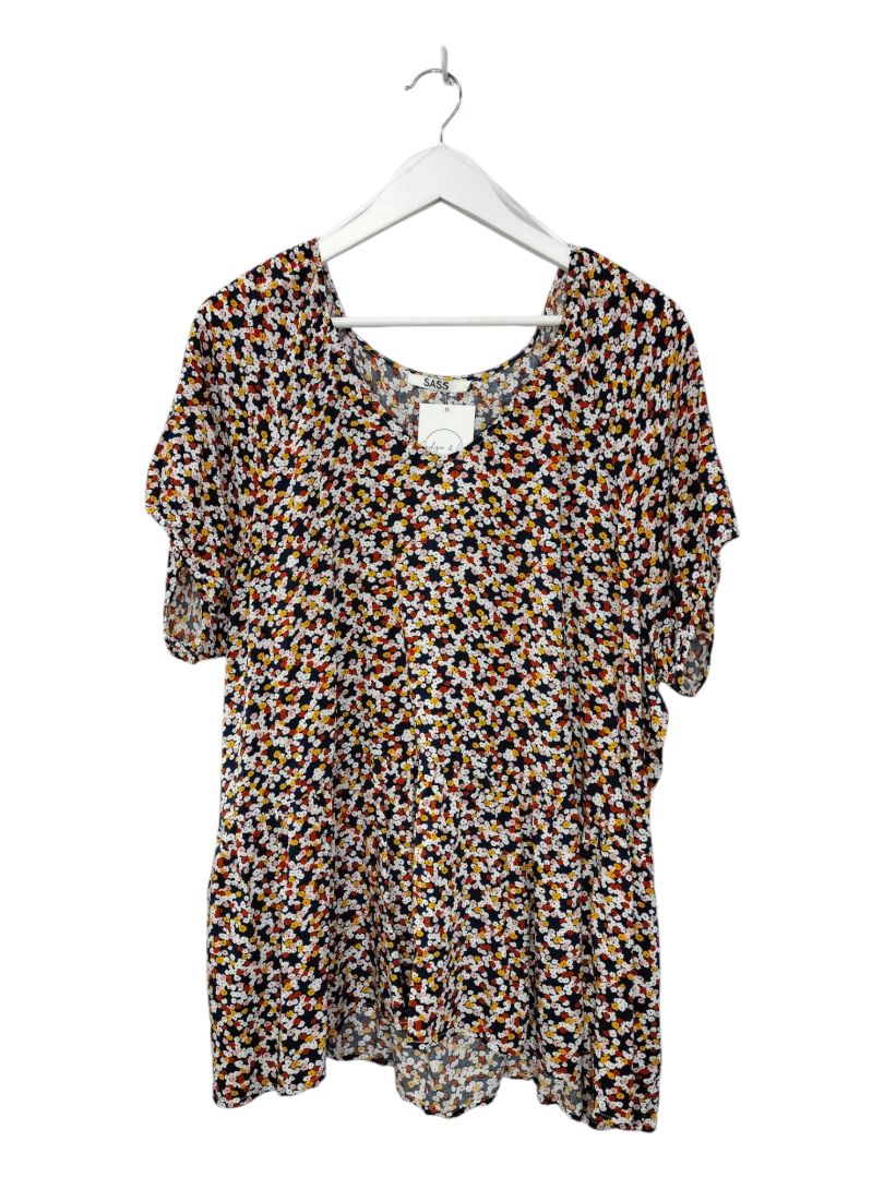 Sass | Floral Top | Size 18