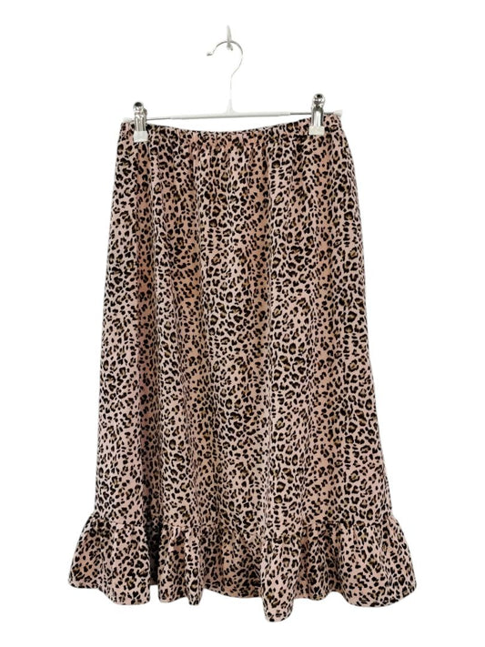 White Chalk | Pink Animal Print Skirt | Size 10