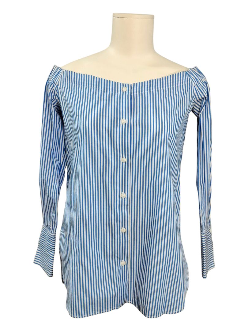 Rag & Bone | Blue & White Stripe Top | Size M