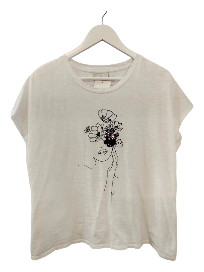 KAFEE | White T Shirt | Size L