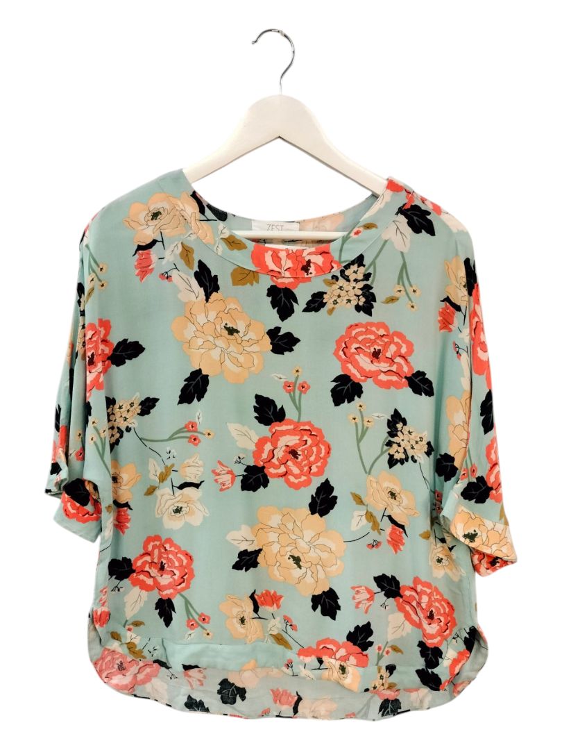 Zest | Floral Top | Size 10