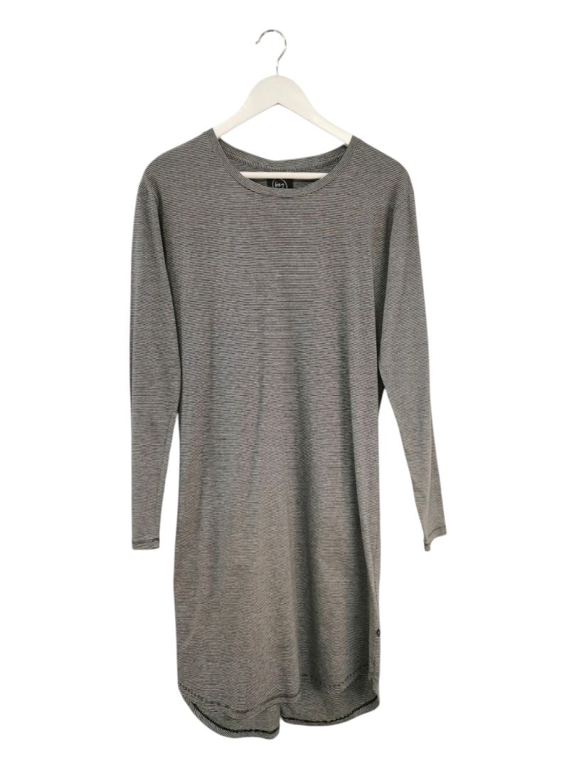 Moochi | Grey & Black Stripe Top | Size M