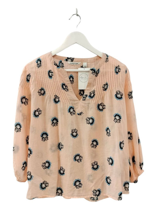Country Road | Pale pink floral Top | Size S