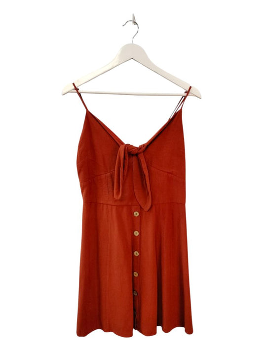 Unknown | Rust Orange Dress | Size Unknown