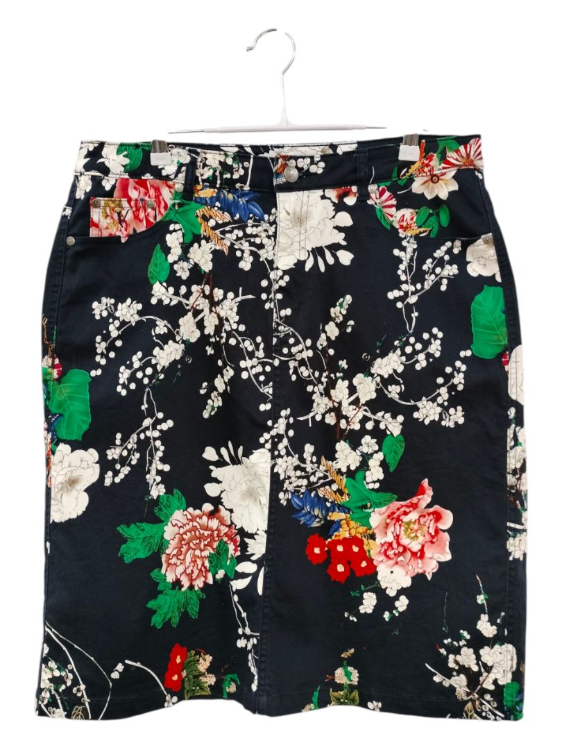 Vassalli | Multi Floral Skirt | Size 14
