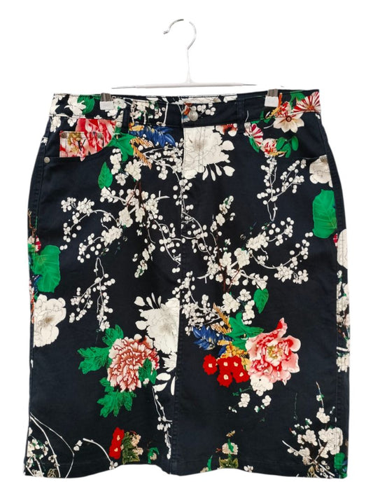 Vassalli | Multi Floral Skirt | Size 14