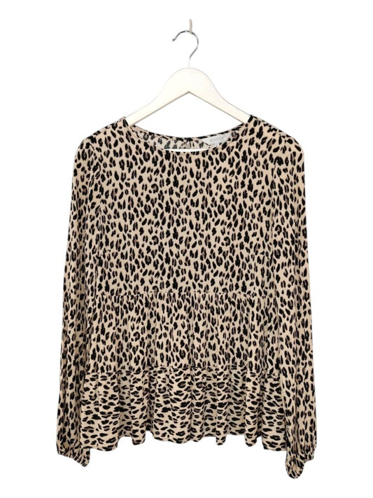 Whistle | Animal Print Top | Size 8