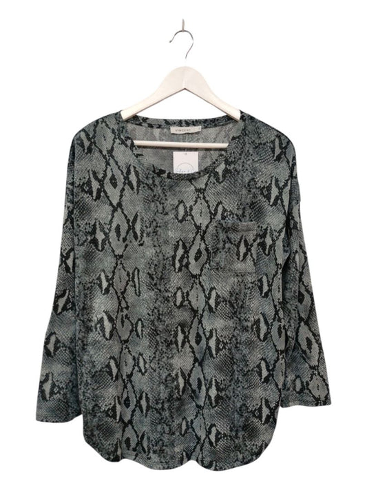 Vincent | Snake skin pattern Top | Size 16