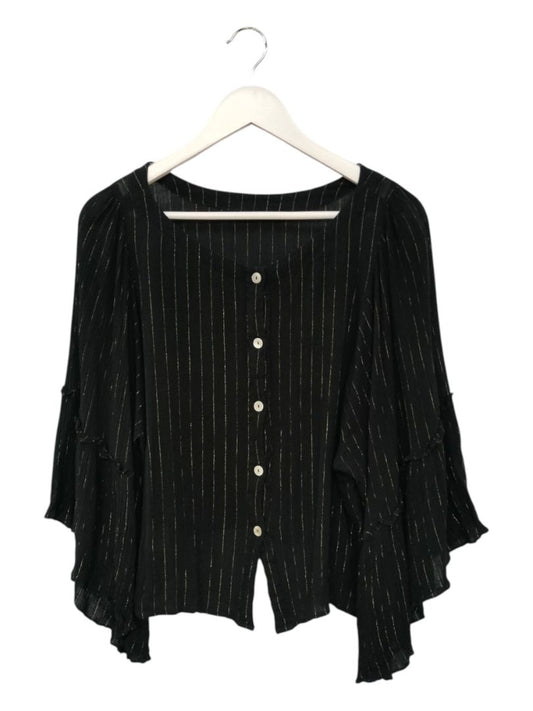 Eb & Ive | Black/Gold Top | Size M/L