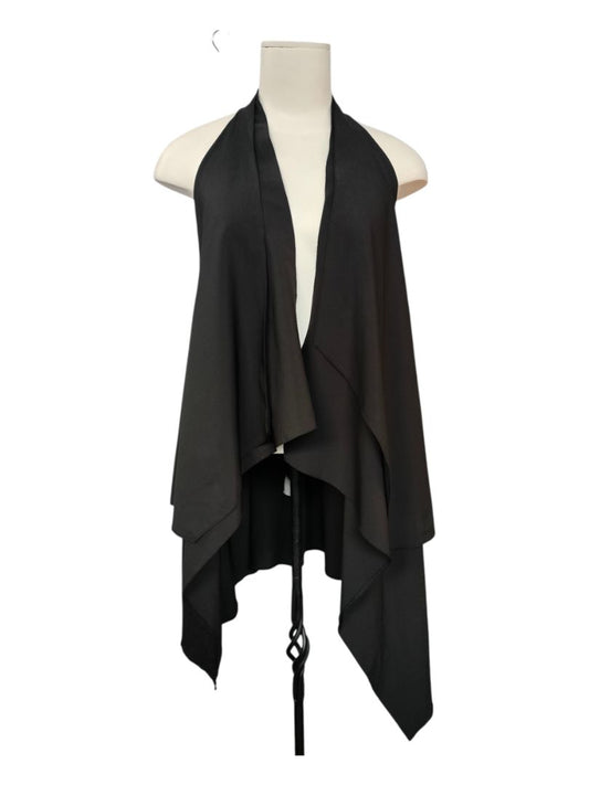 Tina Laakkohen | Black Drape Vest | Size 42