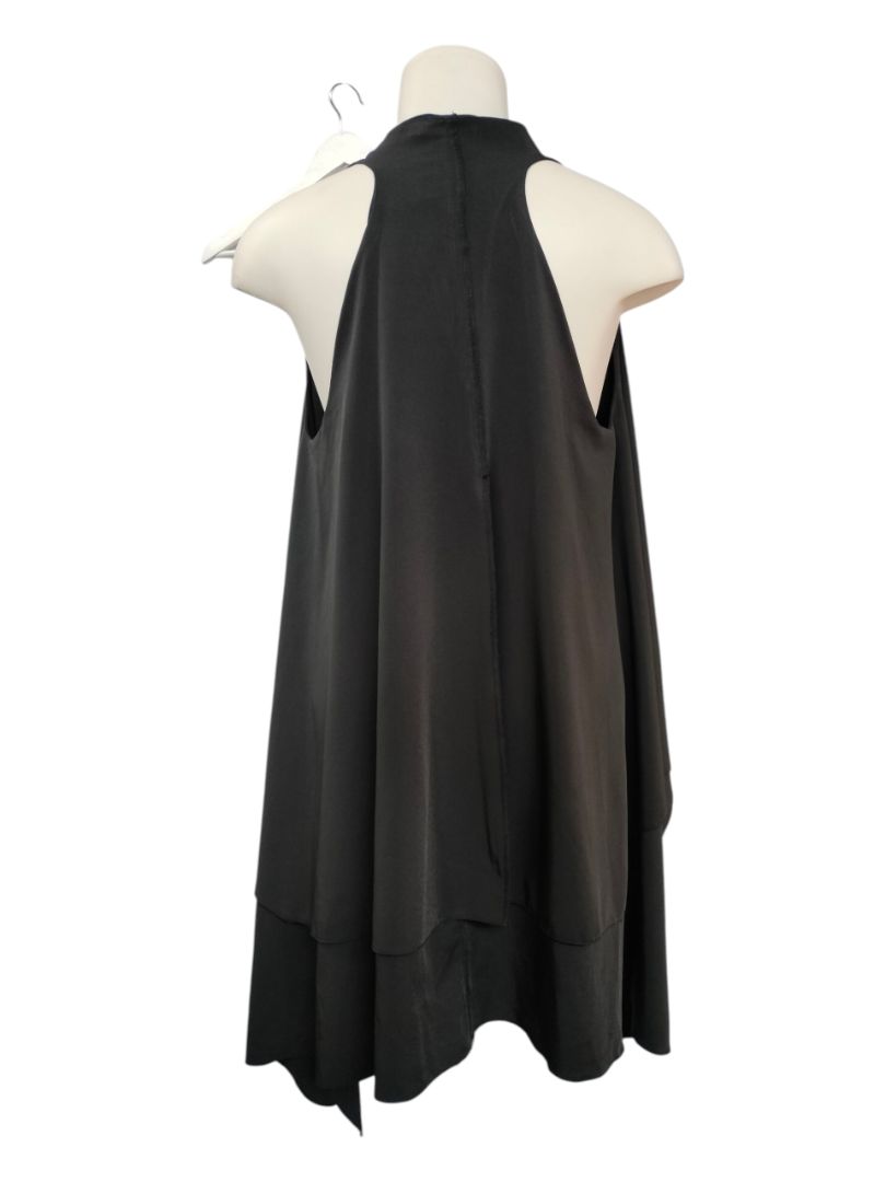 Tina Laakkohen | Black Drape Vest | Size 42