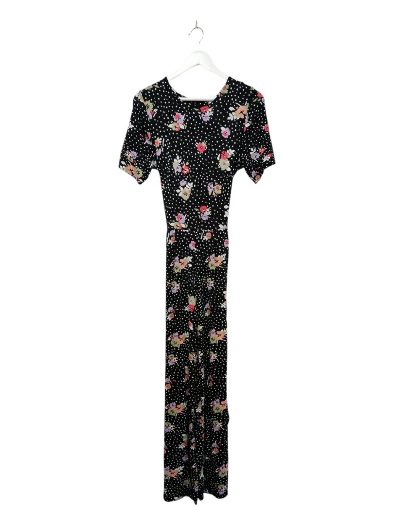 Joe Browns | Black with Floral Jumpsuit | Size 8