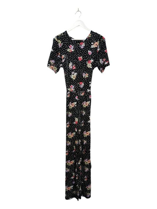 Joe Browns | Black with Floral Jumpsuit | Size 8
