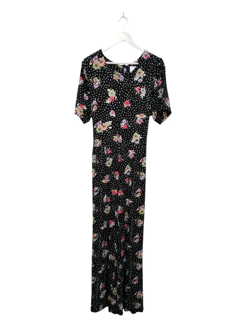 Joe Browns | Black with Floral Jumpsuit | Size 14