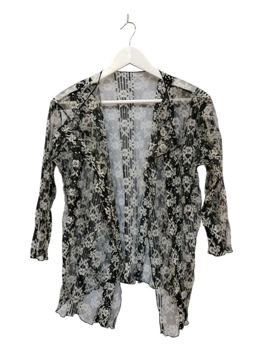 Unknown | Black/White Cardigan | Size Unknown