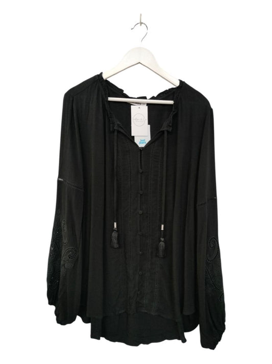 Just Jeans | Black Top | Size 22