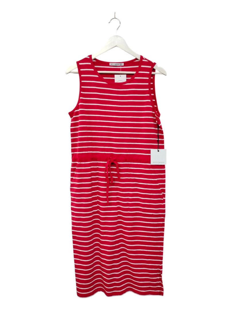 Betty Basics | Red Stripe Dress | Size 10