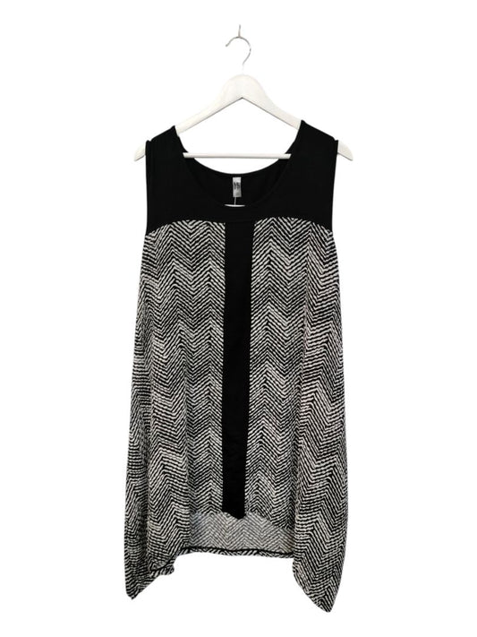 YS Luxe | Black/White Dress | Size 2XL
