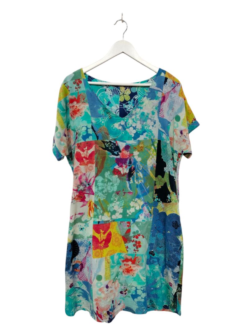 100% Certified Organic Cotton | Multi Dress | Size 14