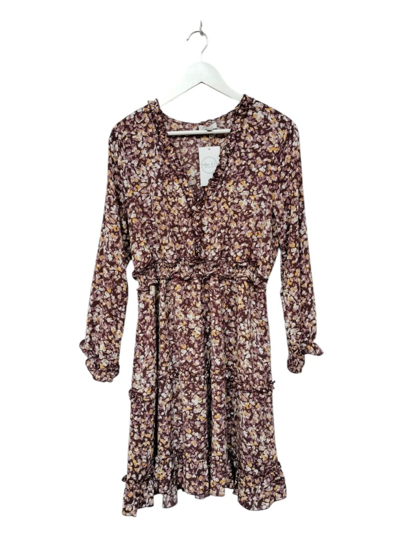 Drama the Label | Purple Pattern Dress | Size 12