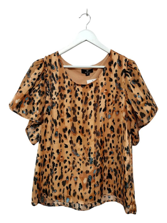 Amaya | Animal Print Top | Size 14