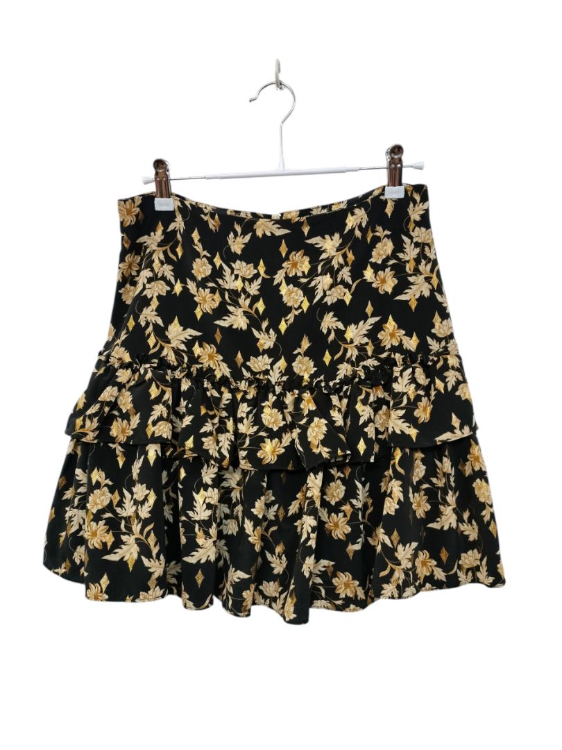 Augustine | Black/Gold Skirt | Size XS