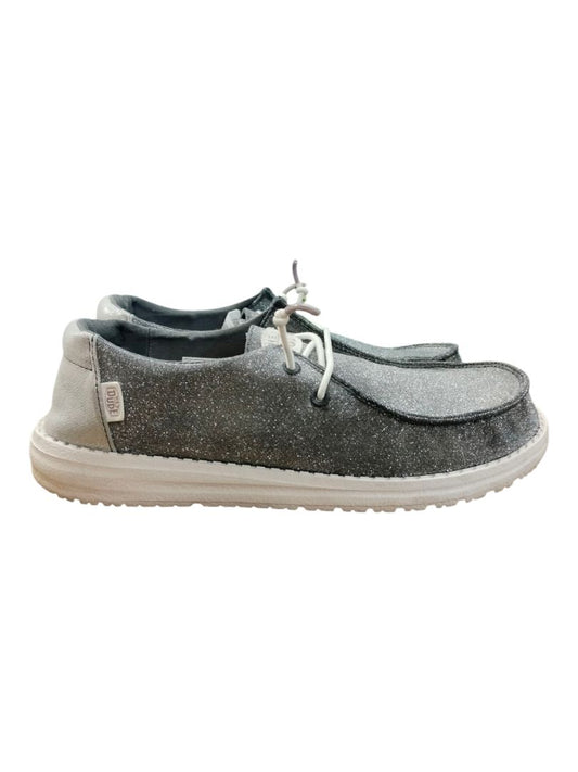 Hey Dude | Sliver glitter Shoes | Size 39