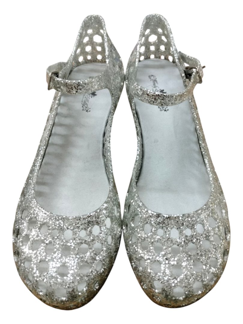 Wendy & Holly | Silver Jelly Shoe | Size 6
