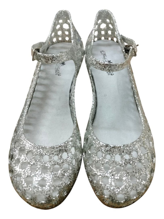 Wendy & Holly | Silver Jelly Shoe | Size 6