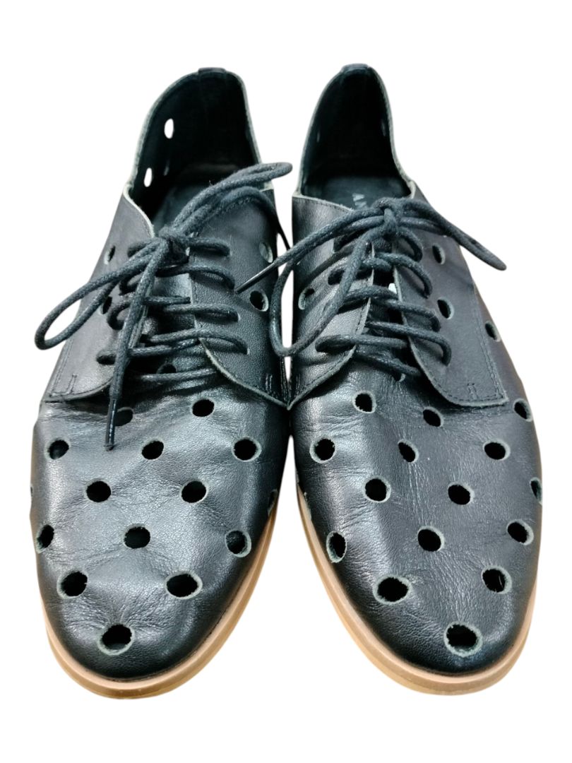 Andrea Biani | Black Leather shoe | Size 36