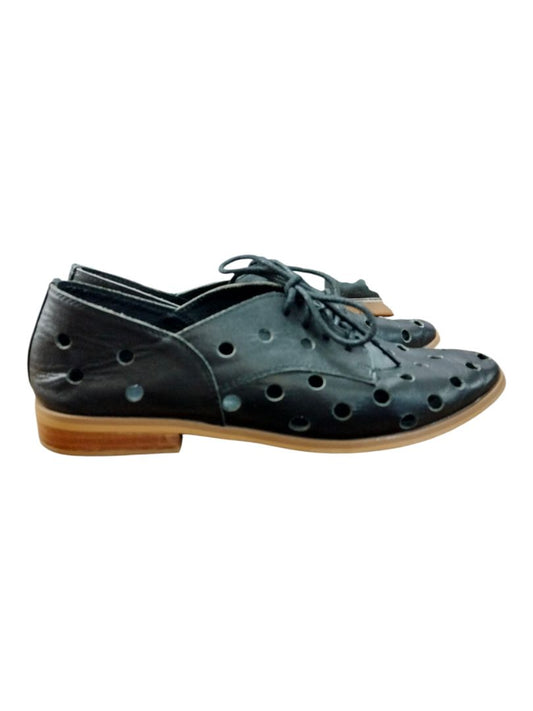 Andrea Biani | Black Leather shoe | Size 36