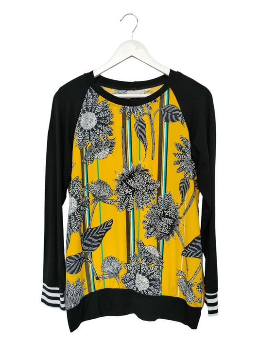 Angel A | Black and Yellow Top | Size S
