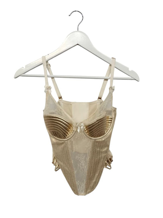 Honey Birdette | champayne shimmer Top | Size 10E