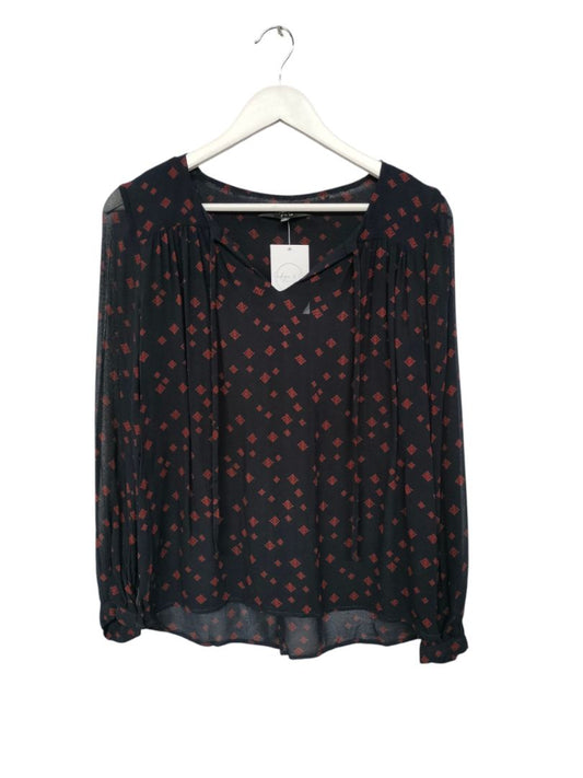 Max | Black with red pattern Top | Size 8