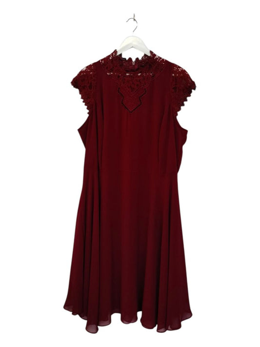 City Chic | Burgandy Dress | Size M