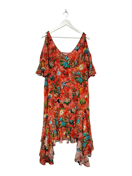 Trelise Cooper | Orange with flowers Dress | Size 18