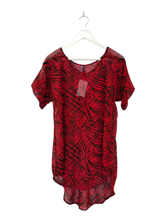 Nes | red/black Top | Size S