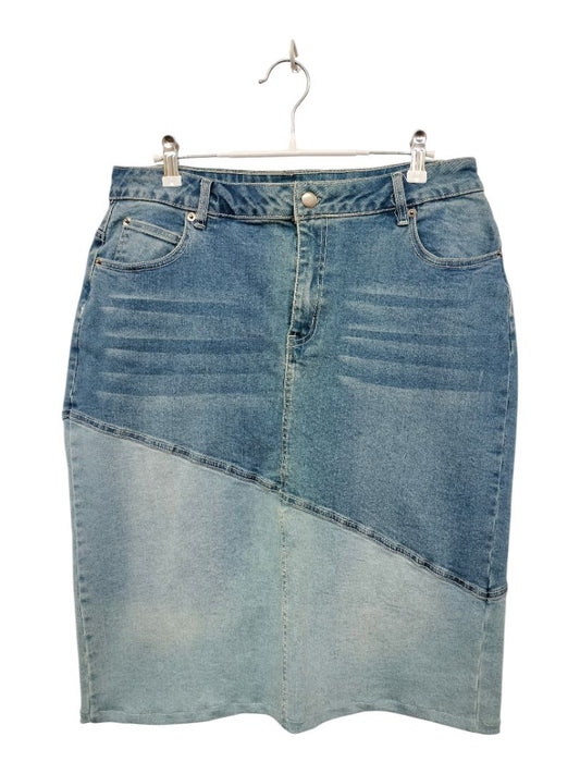 Elm | Light Blue Denim Skirt | Size 12