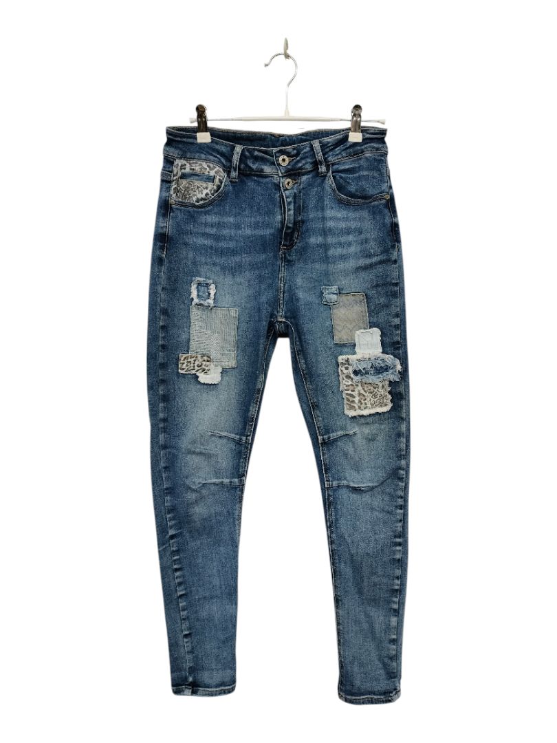 Amici | Blue with pattern Jeans | Size Unknown
