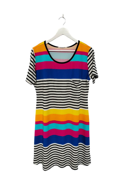 White Chalk | Multicolour Stripe Dress | Size 14