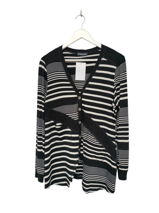 Bittermoon | Black with white stripe Cardigan | Size 12