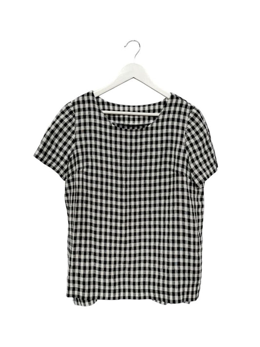 Unknown | Black & White Check Top | Size Approx M