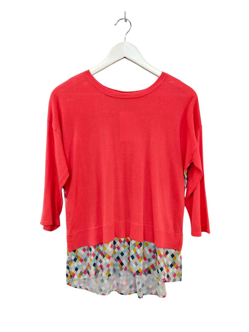 Esplanade | Orange with pattern Top | Size S