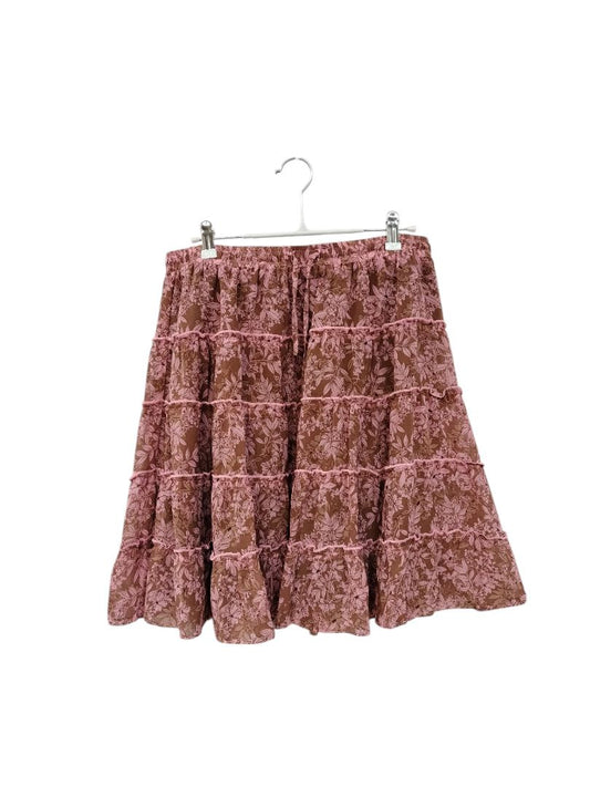 Gloss | Pink/Brown Skirt | Size 12