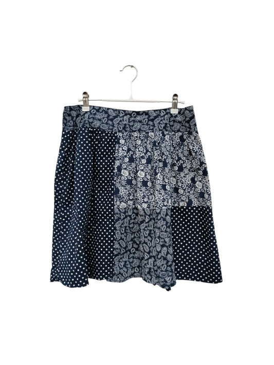 Zest | Blue with pattern Skirt | Size 14