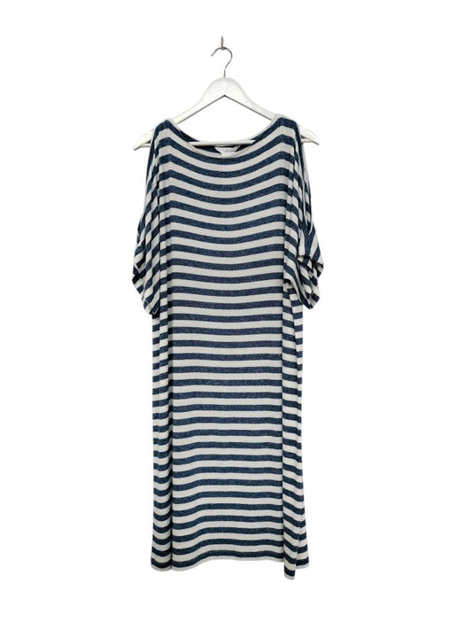 Zest | Blue/White Stripe Dress | Size L