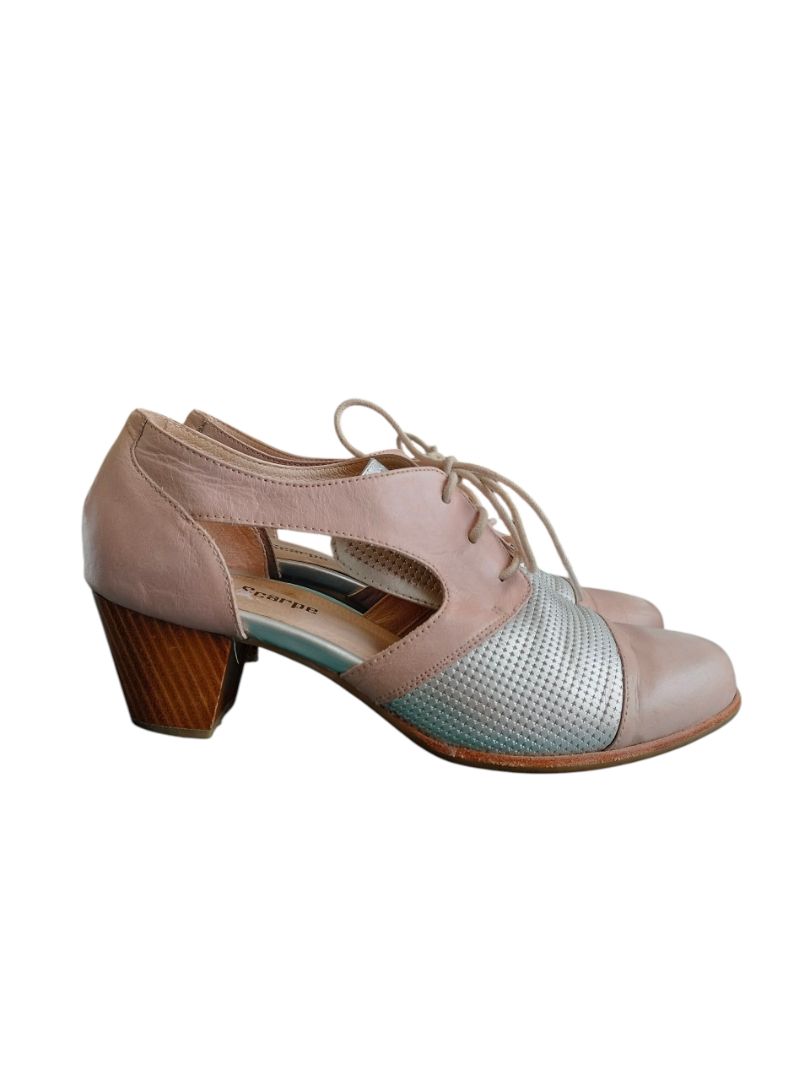 Belle Scarpe | Pink/Silver Heels | Size 41